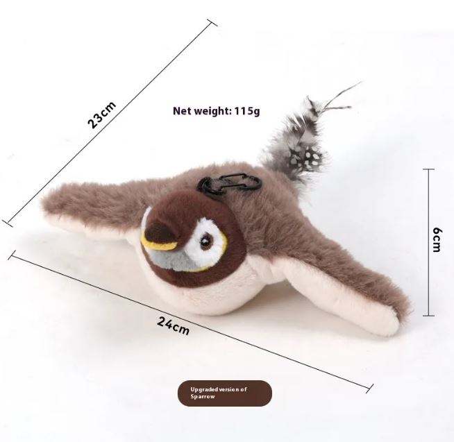 Interactive Flapping Bird Plush Toy - Image27164725739614