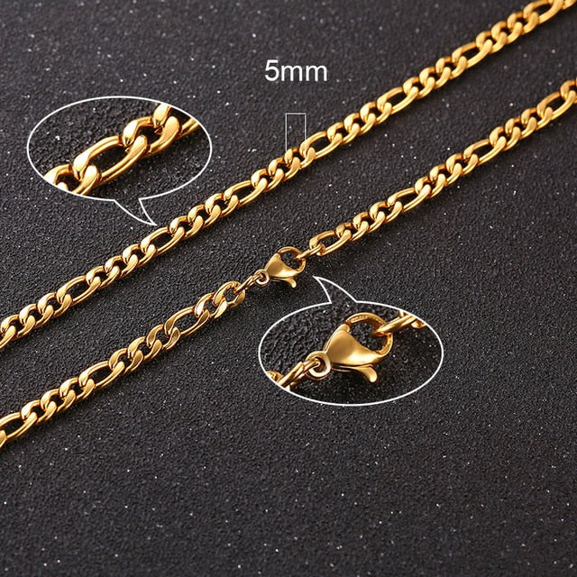 Twisted Rope Figaro Necklaces - 