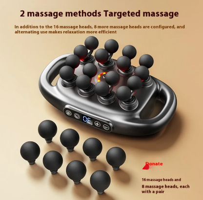Deep Tissue Muscle Massage Gun, 8/16 Heads - Image26755094544478