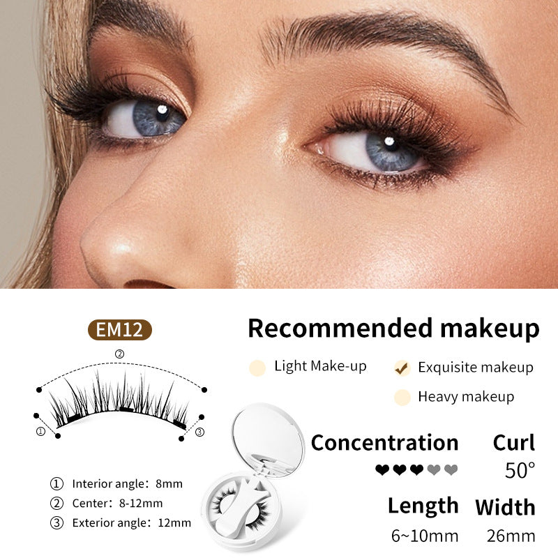 Magnetic False Eyelashes Set with Applicator - Image26755169353822