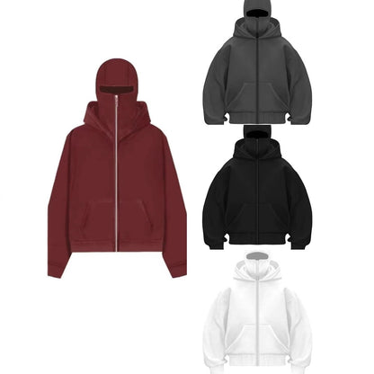 Men's Hooded Zip-Up Baseball Jacket - Image26755121741918