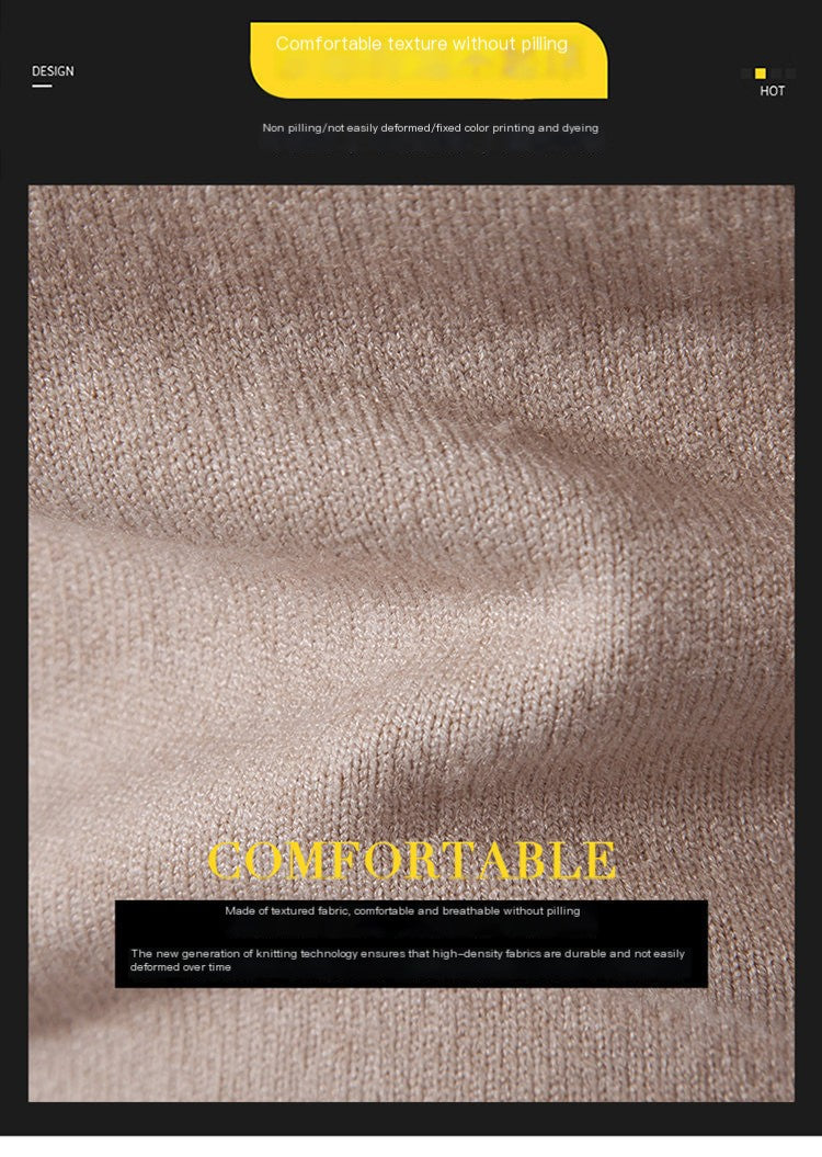 2023 Men's Plus Size Fleece Zip Mock Neck Sweater - 