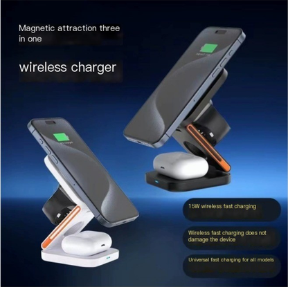 3-in-1 Folding Wireless Charger - Image26755094052958