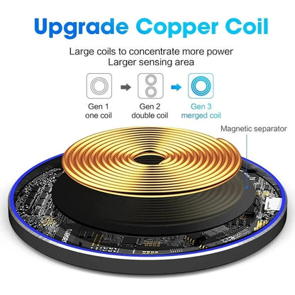 60W Wireless Charger Pad for iPhone & Samsung Phones - Image26755146285150