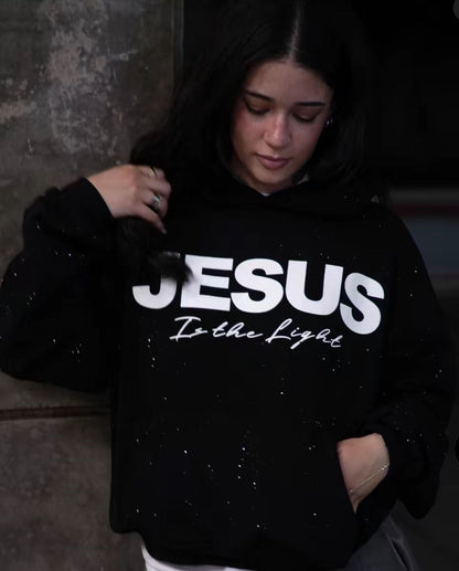 Pullover Round Neck Hooded Sweatshirt - Image26755093135454