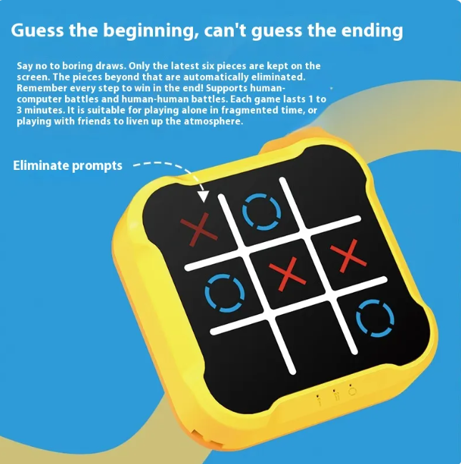 Educational Tic-Tac-Toe Toy for Kids - 