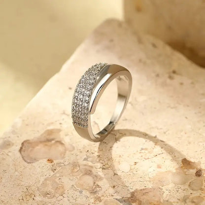 Elegant Adjustable Sparkle Ring - Image26755084845150