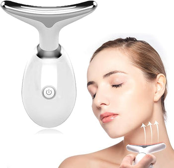 Beauty Facial Massager, 7 Color Wavy Acne Beauty Microcurrent Facial Device Skin Firming for Face Neck Beauty Device, - Image26755121414238