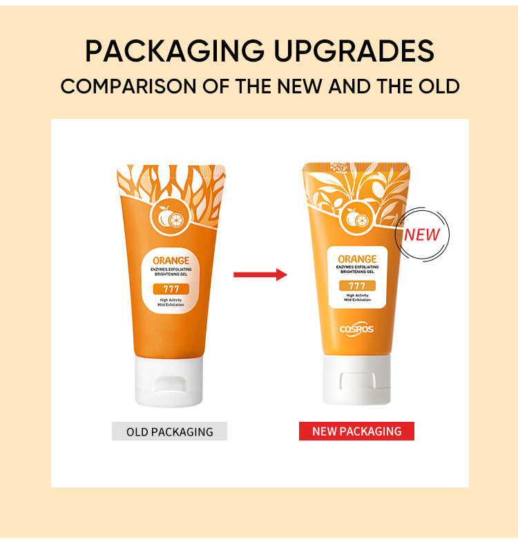 Orange Exfoliating Whitening Gel for Skin Care - 