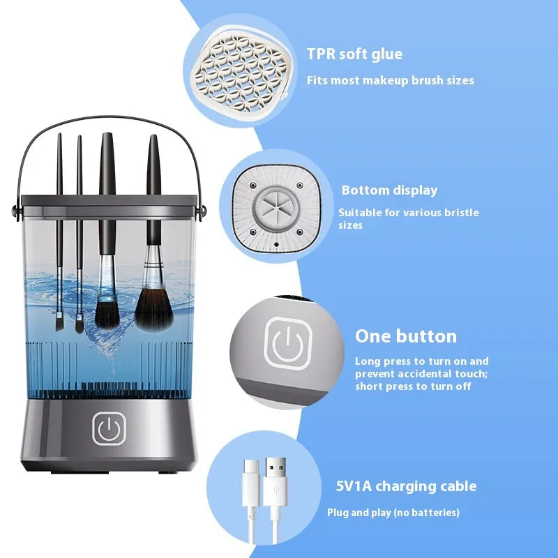 Electric One Wash Multiple Cleanser Of Makeup Brush - Image26755423338590