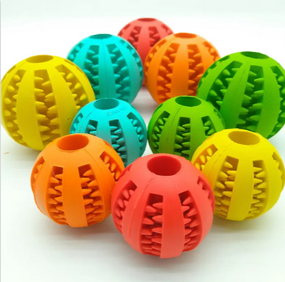 Interactive Rubber Slow Feeder Dog Ball - Image26755100409950