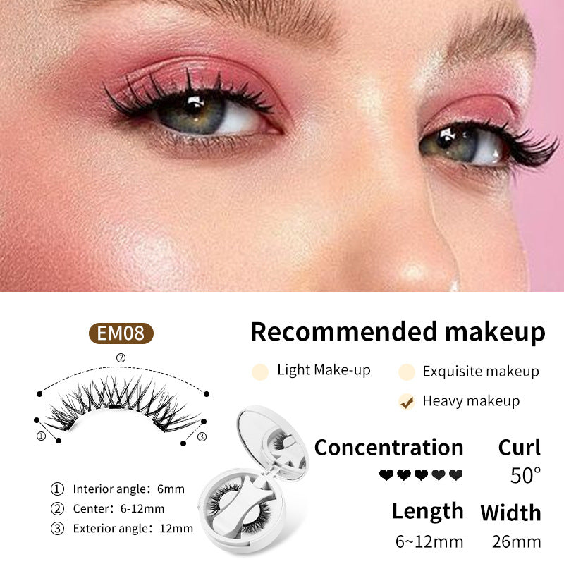 Magnetic False Eyelashes Set with Applicator - Image26755169386590