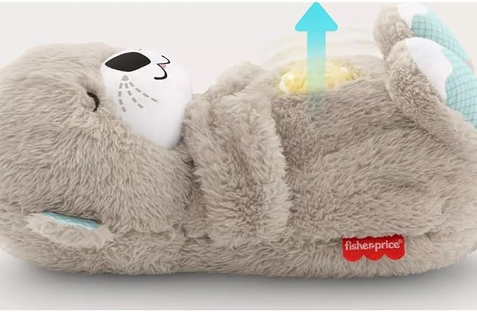 Sound Machine Soothe 'n Snuggle Otter Portable Plush Baby Toy with Sensory Details Music Lights & Rhythmic Breathing Motion - Image26755354820702