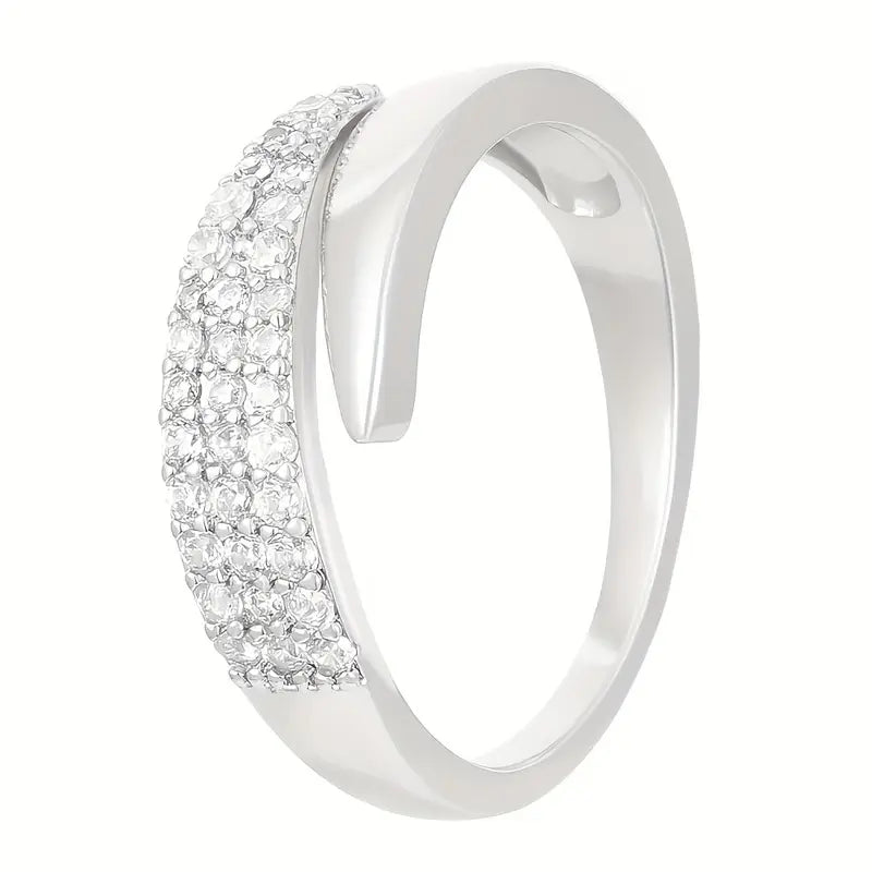 Elegant Adjustable Sparkle Ring - Image26755084681310