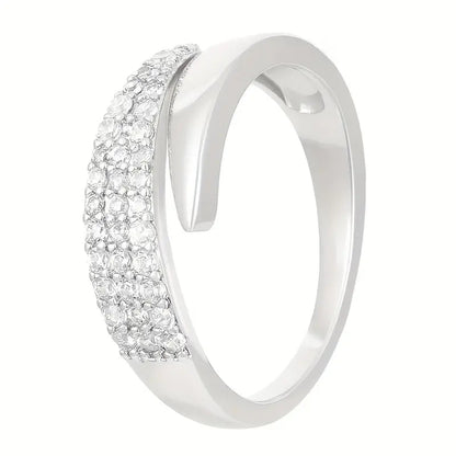 Elegant Adjustable Sparkle Ring - Image26755084681310