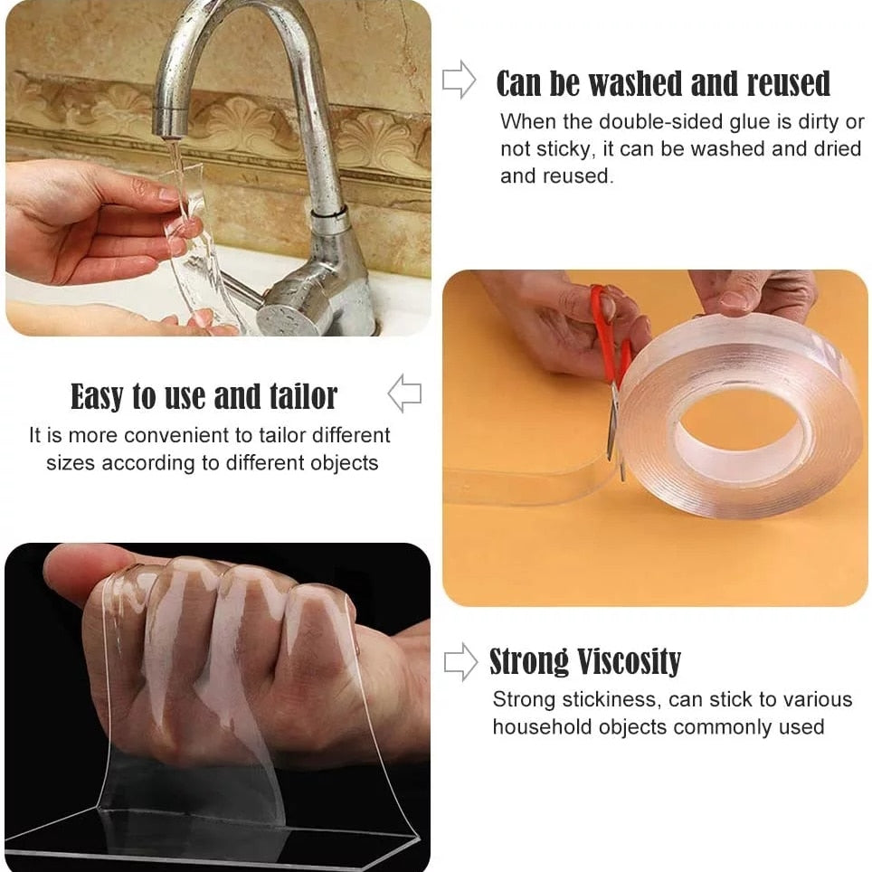 Nano Tape Double Sided Tape Transparent - 