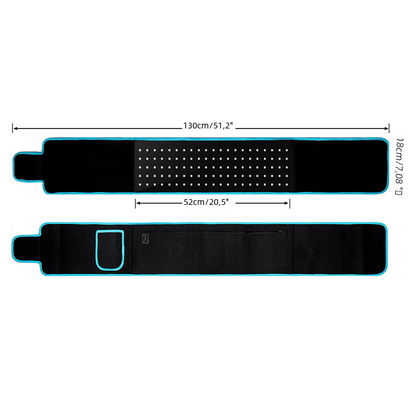 Long Wave Red Light Therapy Heating Waist Belt - Image26755189145694