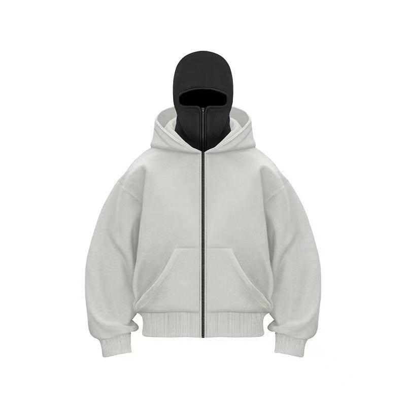 Men's Hooded Zip-Up Baseball Jacket - 