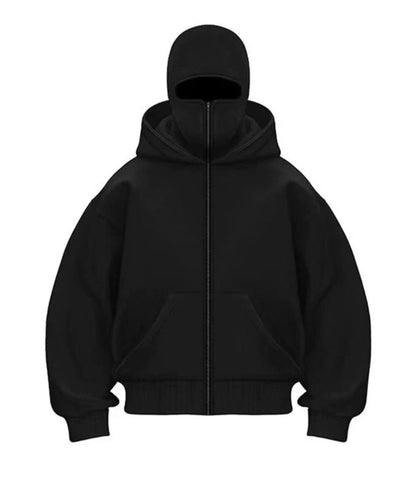 Men's Hooded Zip-Up Baseball Jacket - Image26755122331742