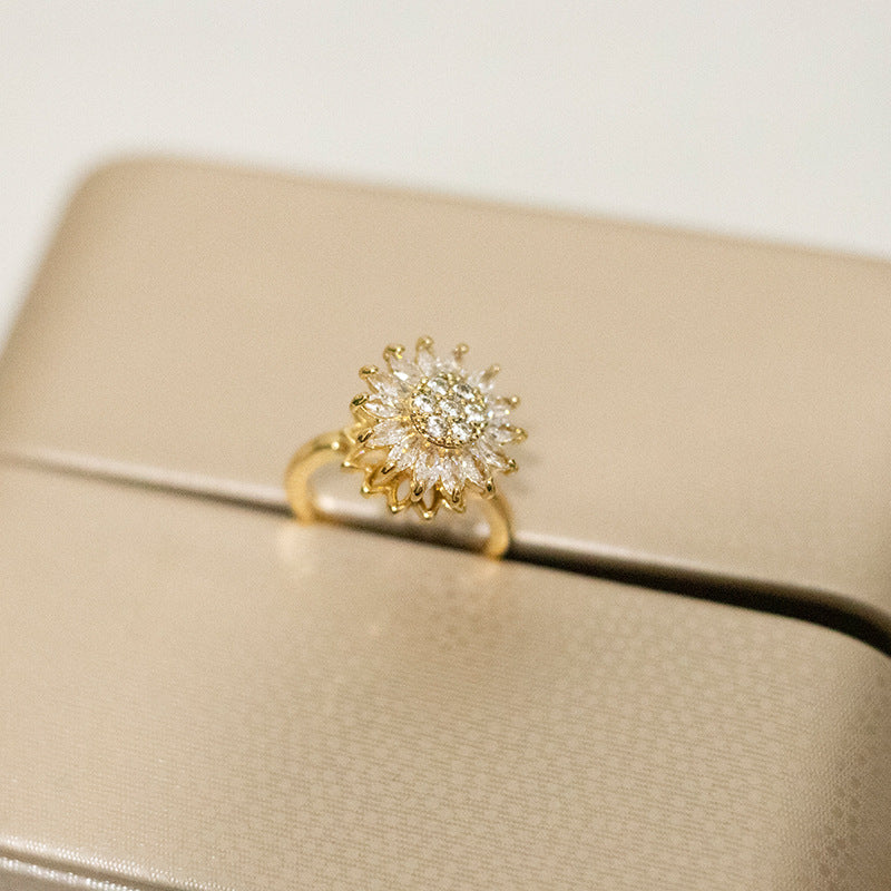 Sunflower Rotation Ring for Anxiety Relief - Image26755101589598