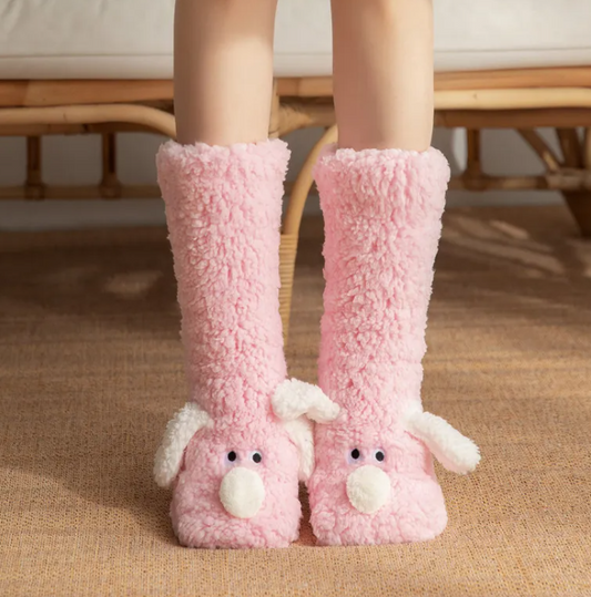 Women’s Plush Dog Socks