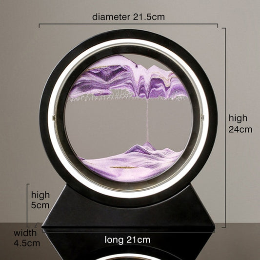 Moving Sand Art Table Lamp for a Stylish Living Area