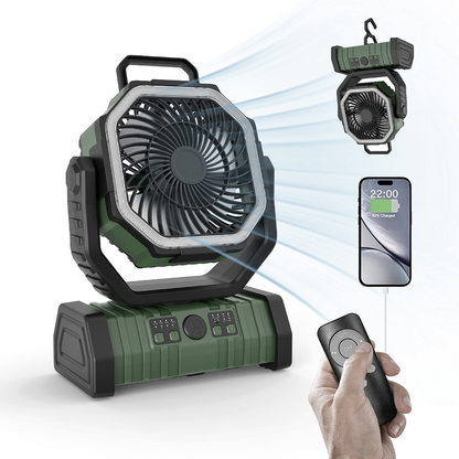 Outdoor Household Power Bank LED Light Camping Fan - Image26755166765150