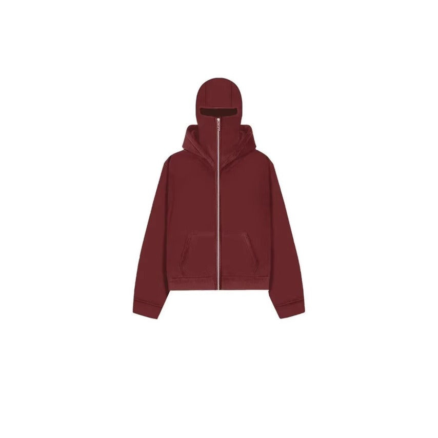 Men's Hooded Zip-Up Baseball Jacket - 