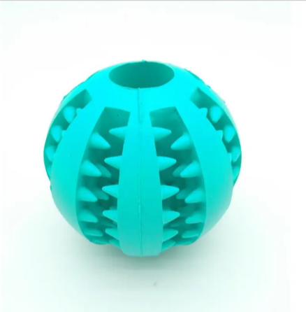 Interactive Rubber Slow Feeder Dog Ball - 