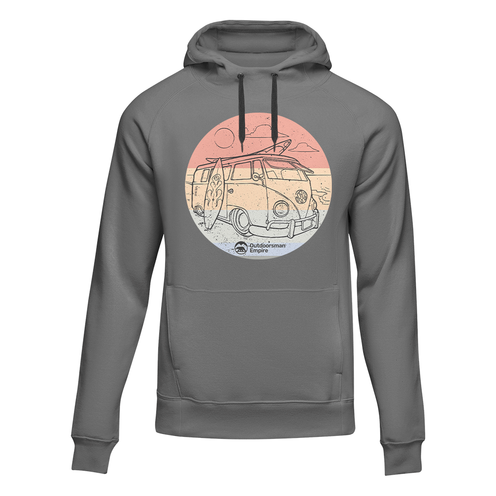 Kombi Camping Adult Fleece Hooded Sweatshirt - Image26755415277662