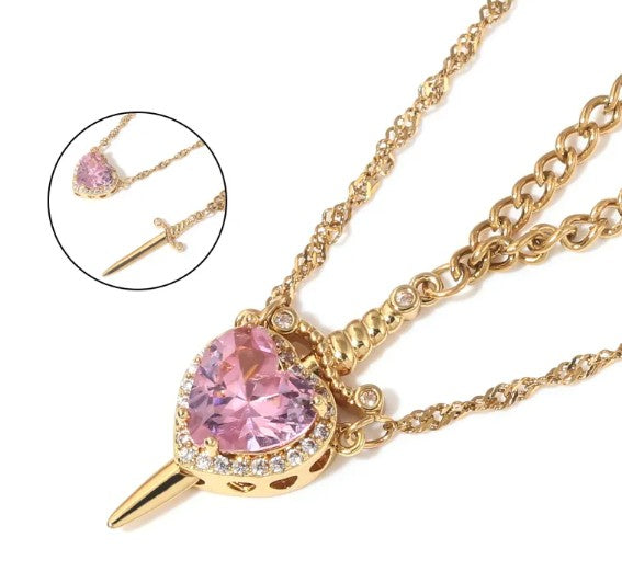 Love Dagger Necklace - 