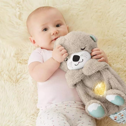 Sound Machine Soothe 'n Snuggle Otter Portable Plush Baby Toy with Sensory Details Music Lights & Rhythmic Breathing Motion - Image26755354755166