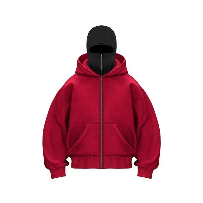 Men's Hooded Zip-Up Baseball Jacket - Image26755122462814