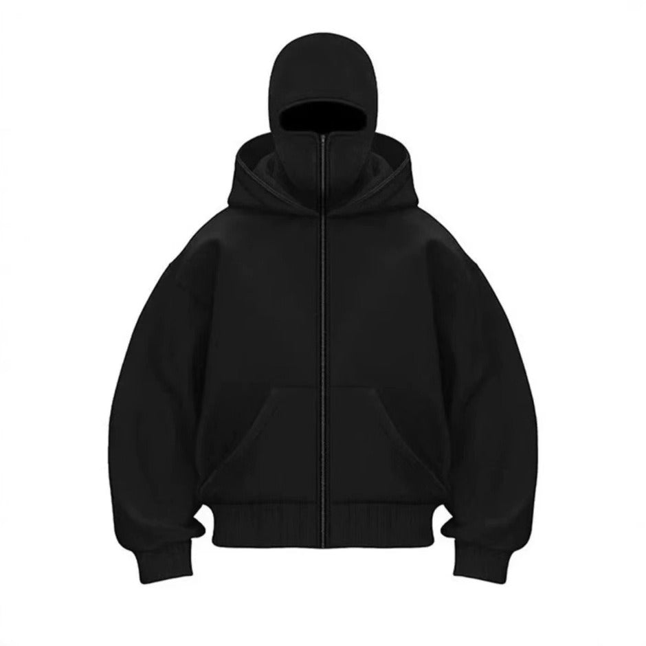 Men's Hooded Zip-Up Baseball Jacket - Image26755121872990