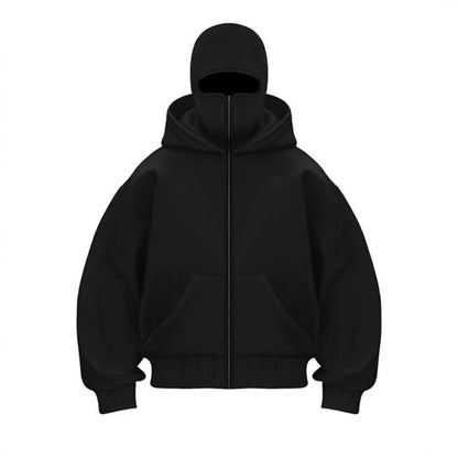 Men's Hooded Zip-Up Baseball Jacket - Image26755121872990