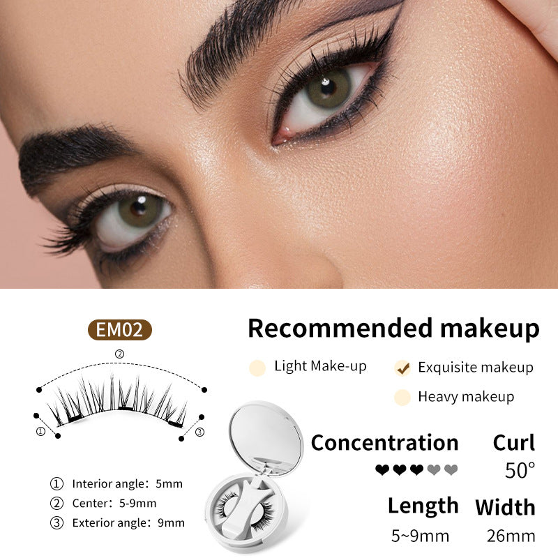 Magnetic False Eyelashes Set with Applicator - Image26755169157214