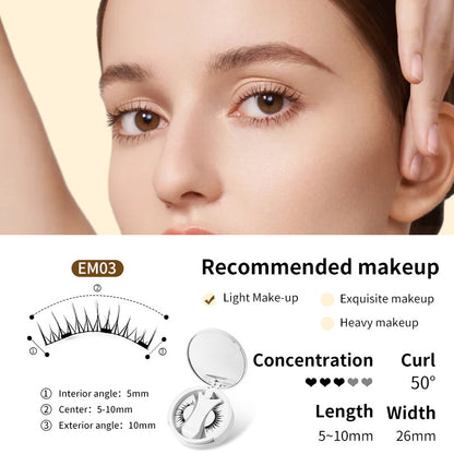 Magnetic False Eyelashes Set with Applicator - Image26755169419358