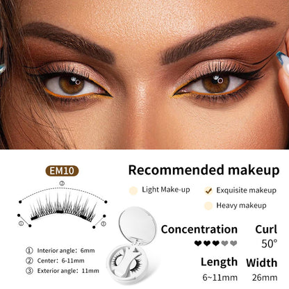 Magnetic False Eyelashes Set with Applicator - Image26755169321054