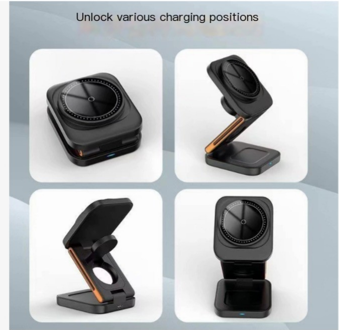3-in-1 Folding Wireless Charger - 
