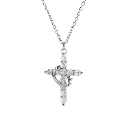Crown Cross Necklace - Image26755309863006