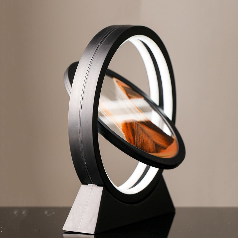 Moving Sand Art Landscape Table Lamp - 