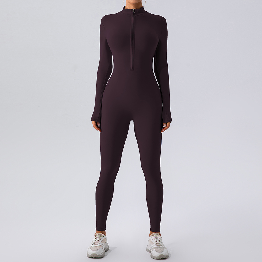 Fleece-Lined Yoga Jumpsuit - Image26755187441758
