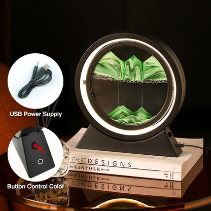 Moving Sand Art Landscape Table Lamp - Image26755087827038