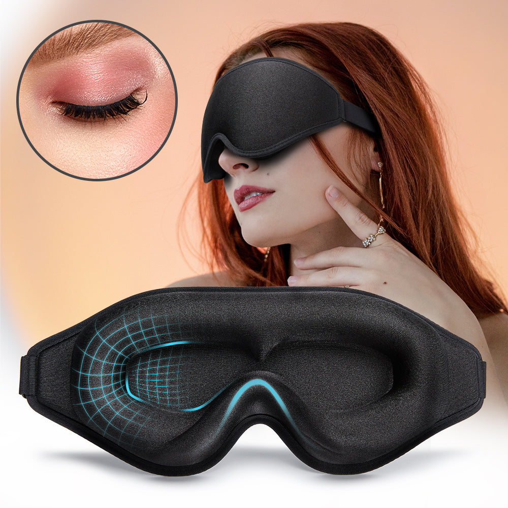 3D Natural Memory Foam Sleep Mask for Comfort - Image26755147595870