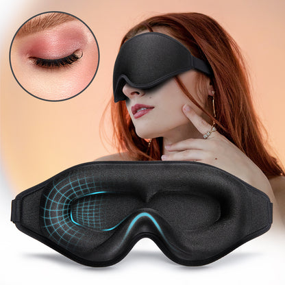 3D Natural Memory Foam Sleep Mask for Comfort - Image26755147595870
