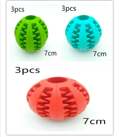 Interactive Rubber Slow Feeder Dog Ball - Image26755100999774